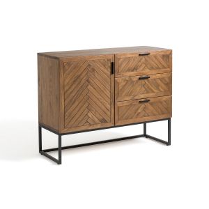 Buffet 1 porte, 3 tiroirs, Nottingham Pin Ciré Taille Taille Unique