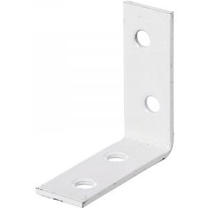 Alberts 848804 &Eacute;querre de chaise | plastifi&eacute;e, en blanc | 40 x 40 x 15 mm | kit de 60