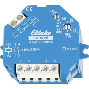 Image de Eltako Télérupteur pour encastrement/saillie ESR61M 61200301 1 NO (T), 1 NO (T) 230 V/DC, 230 V/AC 10 A 2000 W 1 pc(s)