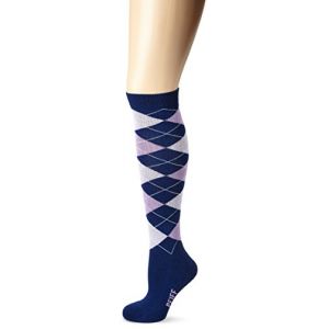 Pfiff 100322 Chaussettes d'équitation à Carreaux Unisexe, Mixte, 100322-149-40, Blue/Purple, 40-42