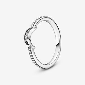 Pandora Bague Perlée Croissant de Lune - Taille Taille 56