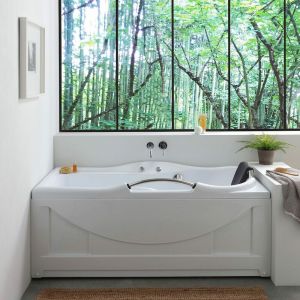 Kiamami Valentina Baignoire balnéo rectangulaire Diletta droite