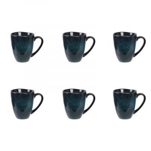 Lot de 6 Mugs "Au Grès du Temps" 12cm Bleu Prix