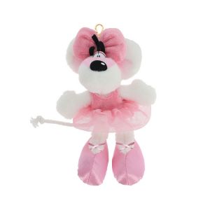Porte-clés peluche Diddlina en robe ballerina 15 cm