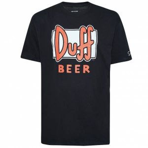 LES SIMPSON x DUFF BEER Hommes T-shirt FBMTS021BLK