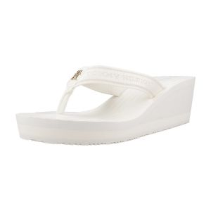 Tommy Hilfiger Femme Th Stripes Wedge Beach Sandal Fw0Fw08521 Tongs, White (Ivory), 40 EU