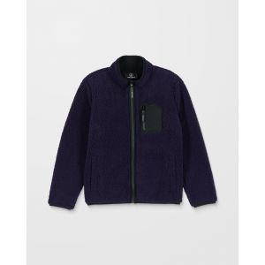Volcom Sweat Zippé Muzzer Fuzzar - Dark Purple - (ENFANT) - Taille XL