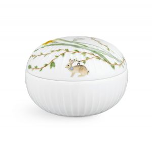 K&auml;hler Bonbonni&egrave;re design en porcelaine blanche avec d&eacute;coration, &Oslash; 12 cm