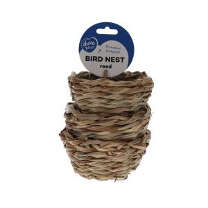 Nid pour oiseaux en roseau avec crochet Duvoplus (x3)