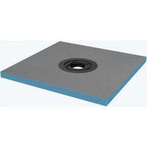 Doporro - Bac à Douche Antiglisse à Carreler Receveur de Douche Carré Découpage sur Mesure 75×75×4cm XPS-Duschboard01