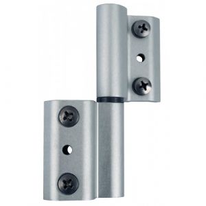 Fapim Boîte de 50 paumelles à clamer universelles réversibles aluminium Grip+ - inox