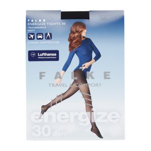 Falke Collant Energize 30 DEN Fibre artificielle Noir - Couleur Noir - Taille L
