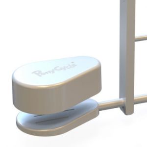 PonyCycle PoneyCycle Monter &agrave; cheval Jouet Accessoires-Pad de p&eacute;dale de remplacement pour petite et moyenne taille pour le mod&egrave;le U - Blanc