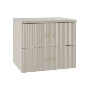 Meuble sous-vasque 60cm plan de toilette Izae Cachemire