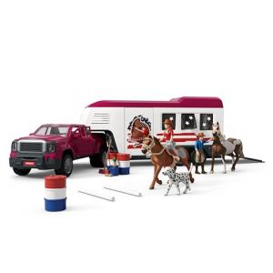 Schleich Pick-up et sa grande remorque