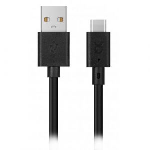 Xqisit Charge & Sync USB-A / USB-C Noir - 3m