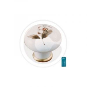 6 XBOUTONS PORCELAINE BL A/BASE F/5 (2 PCS)