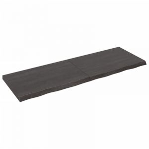 VidaXL Dessus de bureau gris foncé 180x60x6 cm bois chêne traité Dark grey