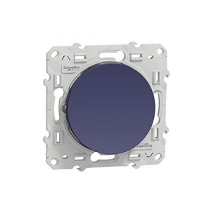 Image de Schneider Electric S550204 Odace, va-et-vient, 10 A, à vis, Cobalt