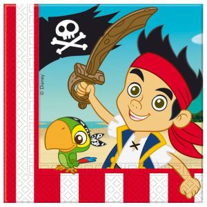 20 serviettes en papier Jake et les Pirates du pays imaginaire