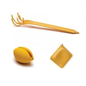 Pa design Lot de 3 ustensiles de cuisine Pasta Grande - Jaune -
