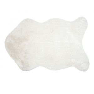 LOVELY CASA Tapis doux forme peau Ecru 60x90 cm