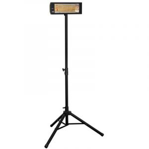 Burda Rampe de chauffage électrique SMART, 2KW,NOIR, discrète / terrasse - BHS20241.