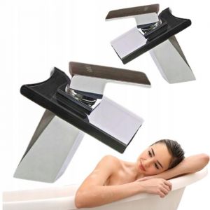 Desconocido Robinet De Lavabo En Verre Chrome Luna Sem-1002