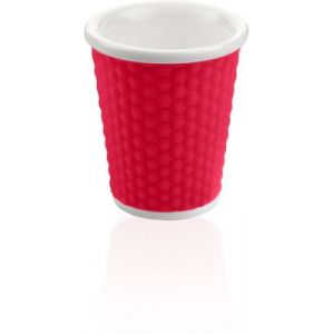 Les artistes Gobelet Nid d'abeille 18 cl rouge A-0941