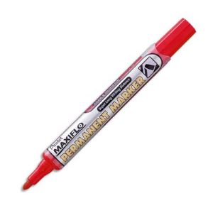 Image de Pentel 12 marqueurs Maxiflo permanent encre rouge pointe ogive