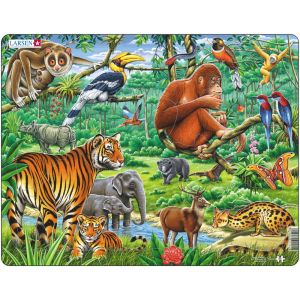 Larsen Puzzle Cadre - Les Animaux de la Jungle