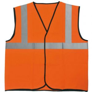 Singer Frères Gilet hivi orange fluo t5