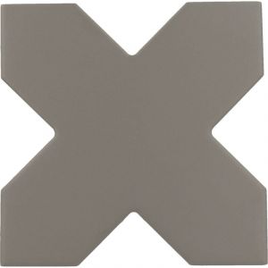 PORTO CROSS BLACK - Carrelage à tacos en croix 12x12 cm noir 30618