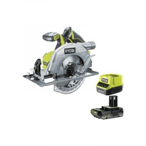 Ryobi Pack Scie circulaire R18CS7-0 - 18V OnePlus Brushless - 1 Batterie 2.0Ah - 1 Chargeur rapide