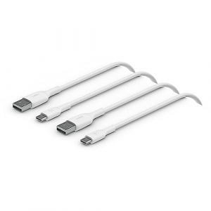 Image de Belkin 2x câbles USB-A vers USB-C (blanc) - 2 m