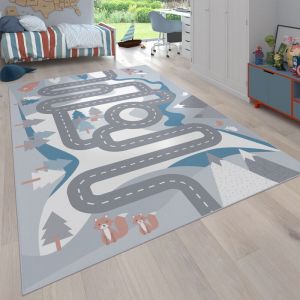 Paco Home Tapis enfant Bin 574 crème 200x200 cm - Taille 200x200 cm