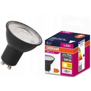 Ampoule Led - Osram - Value Noire Gu10 6,9w (80w) - Blanc Chaud - Réflecteur - Spot