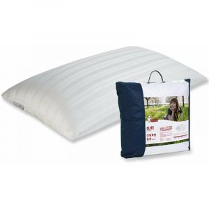Oreiller Elite à double couverture en fibre blanche Ergotex multicouche pour lit de chambre à coucher 70 cm