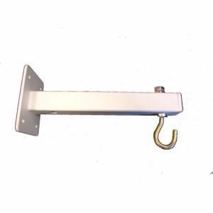 Kimex 040-1001 - Equerres de fixation blanches pour ecrans de projection (la paire)