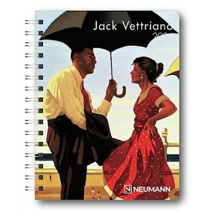 Jack Vettriano 2024 - Diary - Agenda de poche - Calendrier artistique - 16,5 x 21,6 : journal