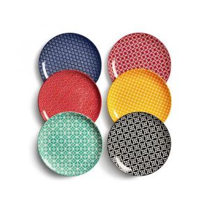 DOWAN Assiettes de dîner en céramique de 22 cm