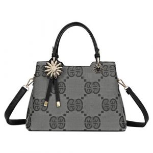 Sac &agrave; Main pour Femme Imprim&eacute; avec Bandouli&egrave;re Gallantry Noir