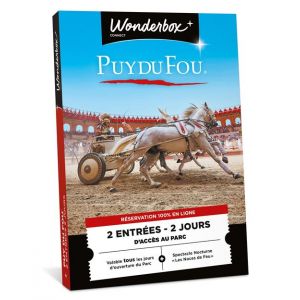 Connect Wonderbox - Coffret cadeau - Puy Du Fou - 2 jours en duo - 2 entrées - Valable tous les jours douverture du parc