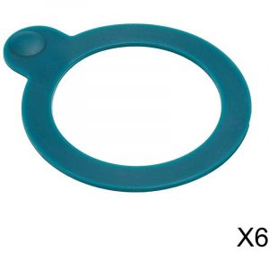 FIVE Simply Smart - Lot de 6 Joints en Silicone Jarro 8cm Bleu