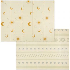 Relaxdays Tapis de jeu, pliable, motifs, sans substances nocives, mousse xpe, 200 x 150 cm, multicolore