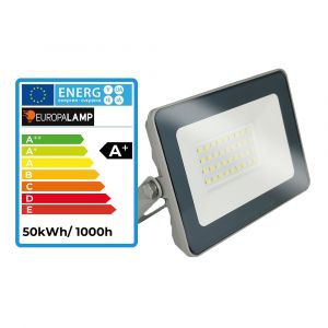 Europalamp 2 Projecteurs LED 50W Proline Blanc froid 6000K Haute Luminosit&eacute;