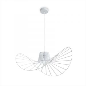 Paco Home - Suspension led Salon Salle à Manger Chambre Lampe Suspendue Moderne Élégant Lampe à suspension - Blanc, Weiß (Ø70cm) (de)