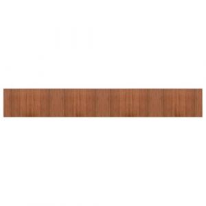 VidaXL Tapis rectangulaire marron 60x400 cm bambou Brun