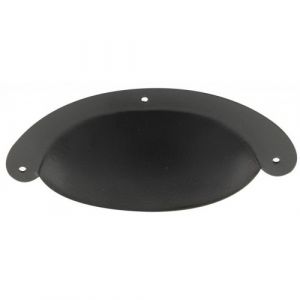 Poignée coquille P0535 - entraxe 85 mm - finition noir mat - CADAP