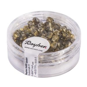 Rayher Hobby 14200616 Perles en Verre Diamètre 4 mm